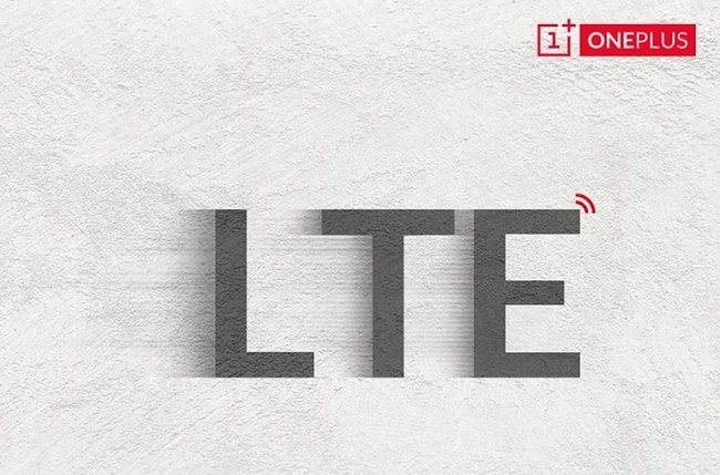Logo LTE in una immagine della compagnia OnePlus