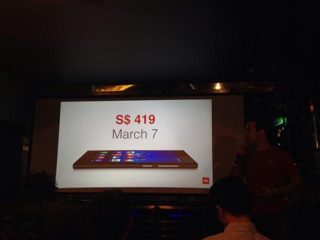 Xiaomi Mi3 lanciaro a Singapore