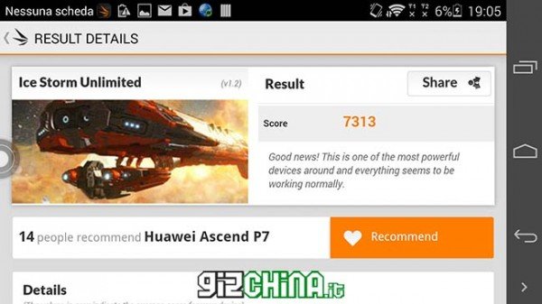 huawei ascend p7 antutu benchmark