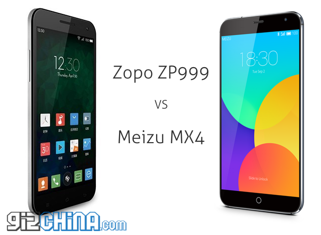 Zopo ZP999 vs Meizu MX4