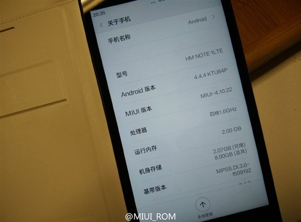 Xiaomi Redmi Note - MIUI V6 Kitkat