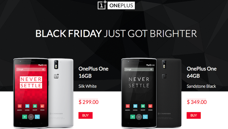 OnePlus One acquistabile senza invito per il Black Friday