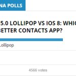 Lollipo vs IOS 8
