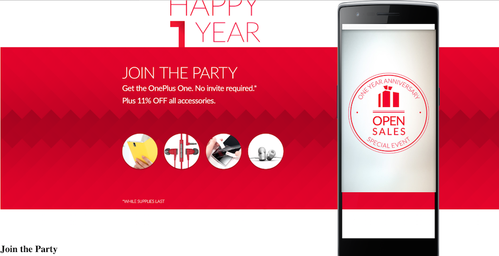 OnePlus One - Happy Birthday!
