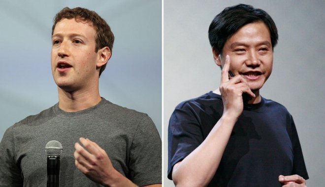 Lei Jun e Mark Zuckerberg