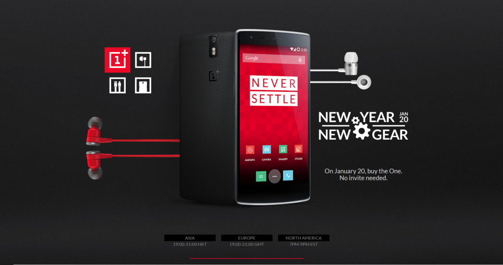 Evento OnePlus One 20 gennaio 2015