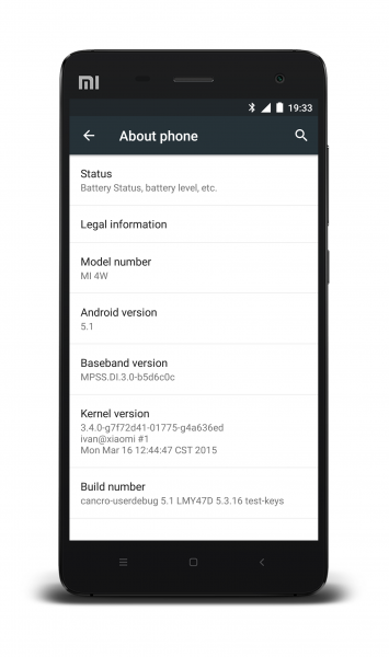Android Lollipop 5.1 Xiaomi Mi3 e Mi4