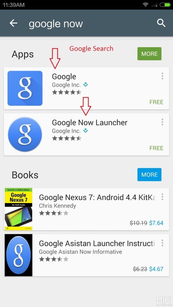 Google Now launcher su MIUI