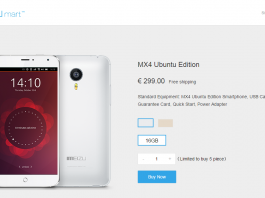 Meizu MX4 Ubuntu Edition