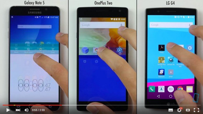 Samsung Galaxy Note 5 vs OnePlus 2 vs LG G4