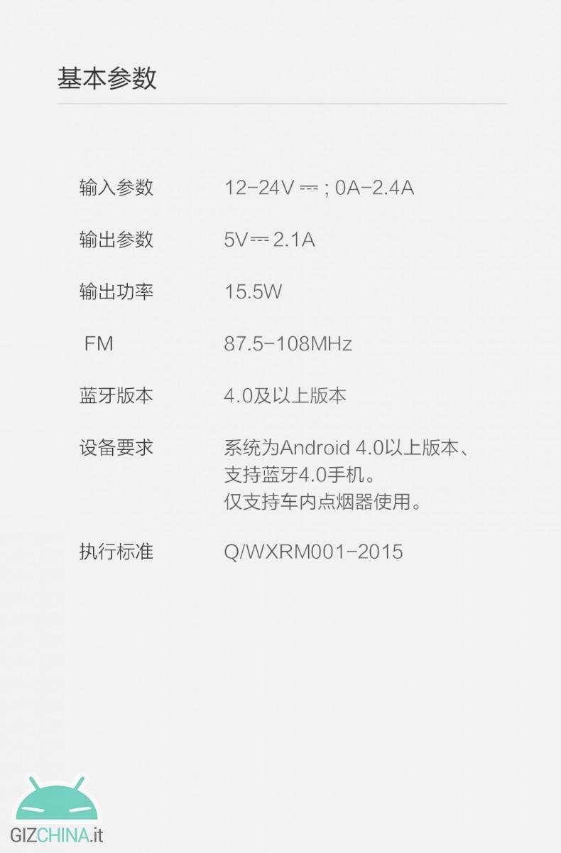 Xiaomi Roidmi Car Charger
