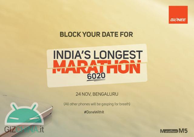 Gionee Marathon M5 in India