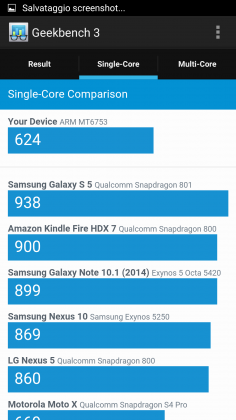 Benchmark Ulefone Be Touch 3