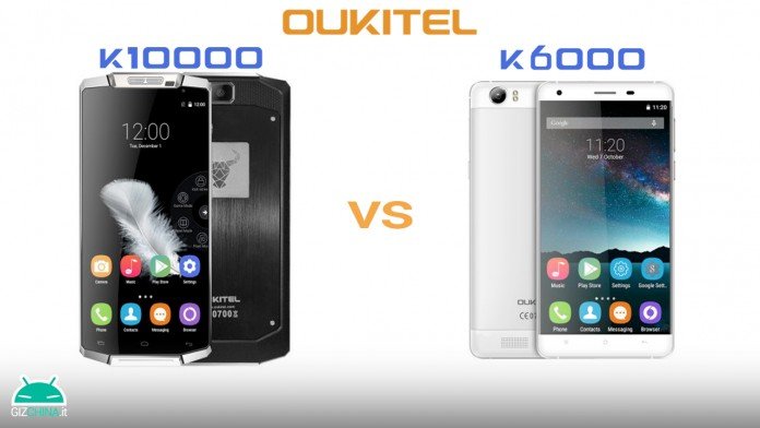 Oukitel K10000 vs k6000