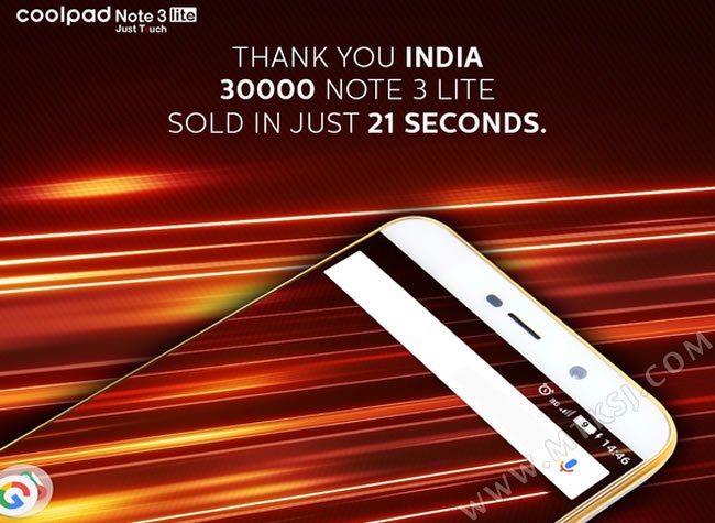 Coolpad note 3 lite sold out