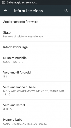 Cubot Note S Software