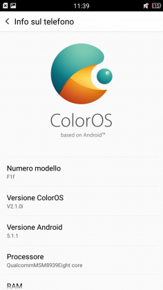 Oppo F1 software