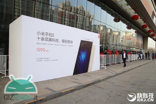 Xiaomi Mi 5: punti vendita fisici presi d'assalto in Cina 