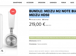 Meizu M2 Note Bianco Meizu HD50 bundle