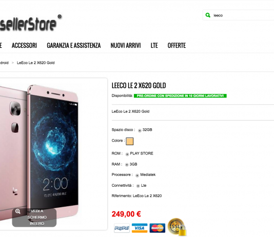 LeEco Le 2 preordine TopResellerStore