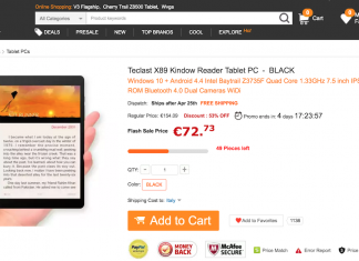 Teclast X89 Kindow offerta Gearbest