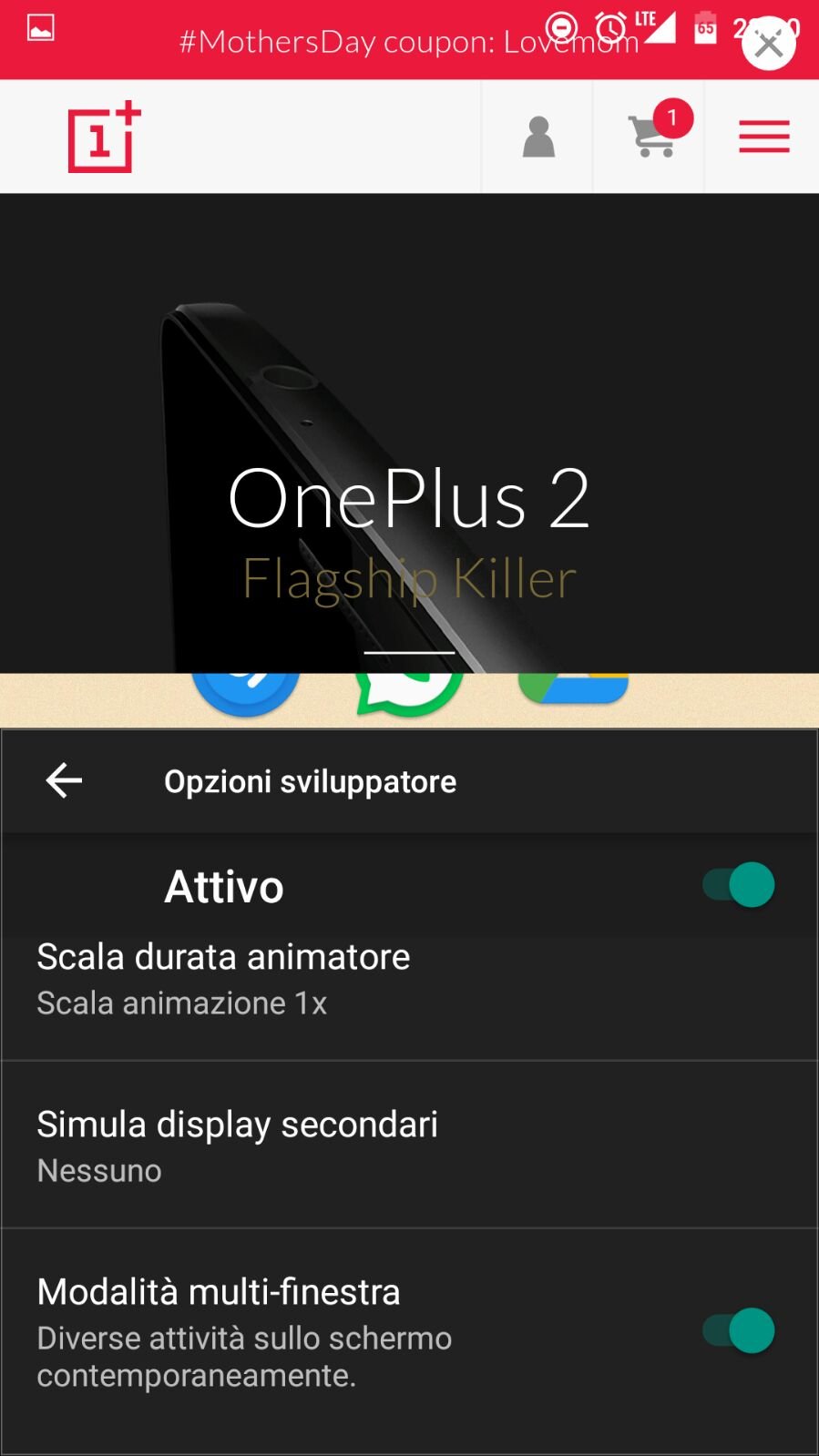 OnePlus One Multiwindows