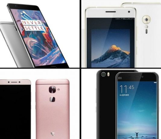 OnePlus 3 vs ZUK Z2 Pro vs LeEco Le Max 2 vs Xiaomi-Mi 5