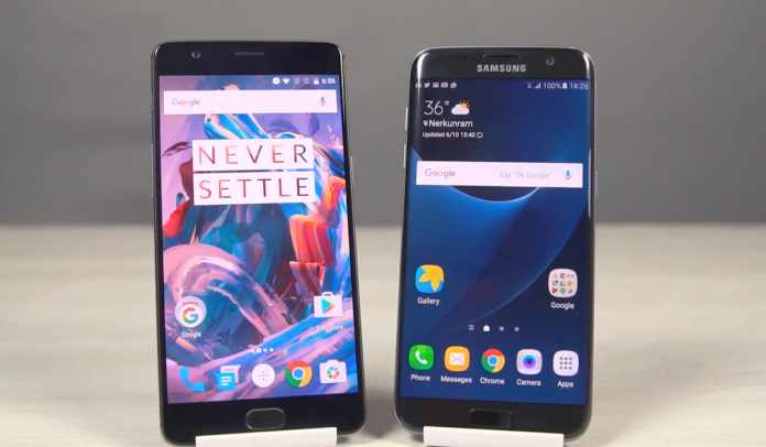 OnePlus 3 fix RAM confronto Samsung Galaxy S7