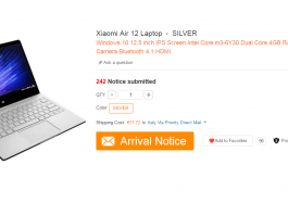 xiaomi mi notebook air prevendita gearbest