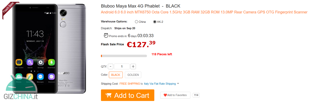 Bluboo Maya Max GearBest