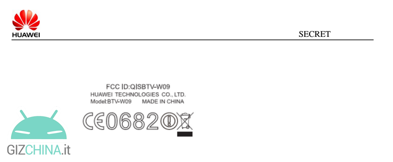 Huawei MediaPad M3 FCC