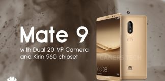 Huawei Mate 9 conferme Kirin 960 doppia fotocamera 20 MP