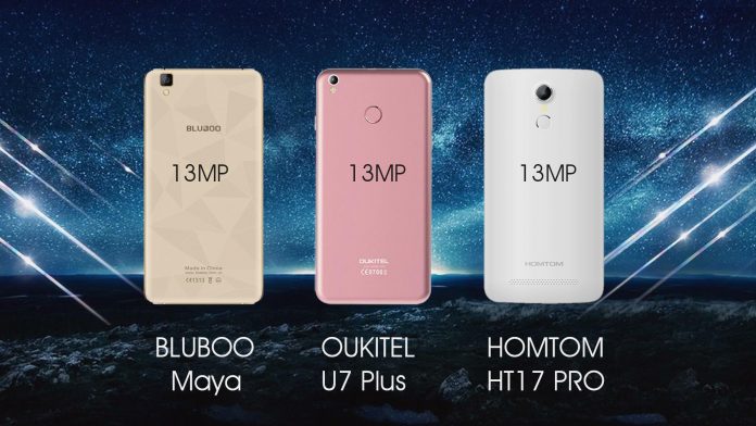 Oukitel U7 Plus vs Bluboo Maya vs HomTom HT17 Pro
