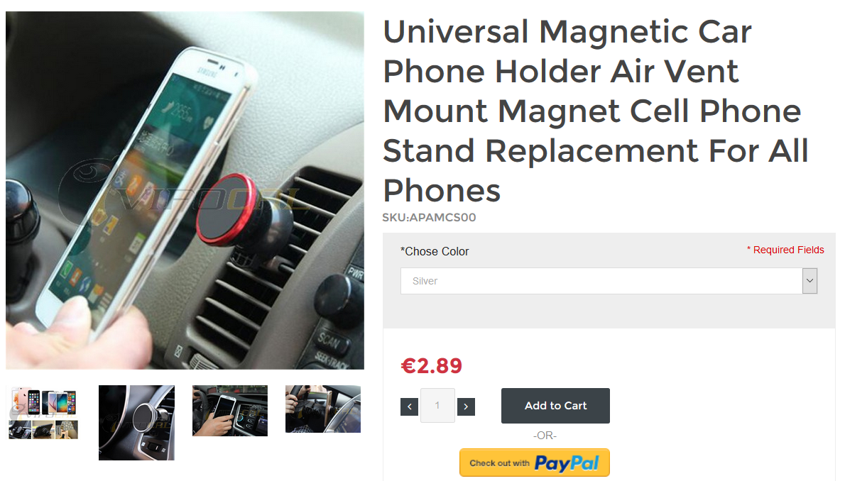 Supporto magnetico smartphone Vifocal