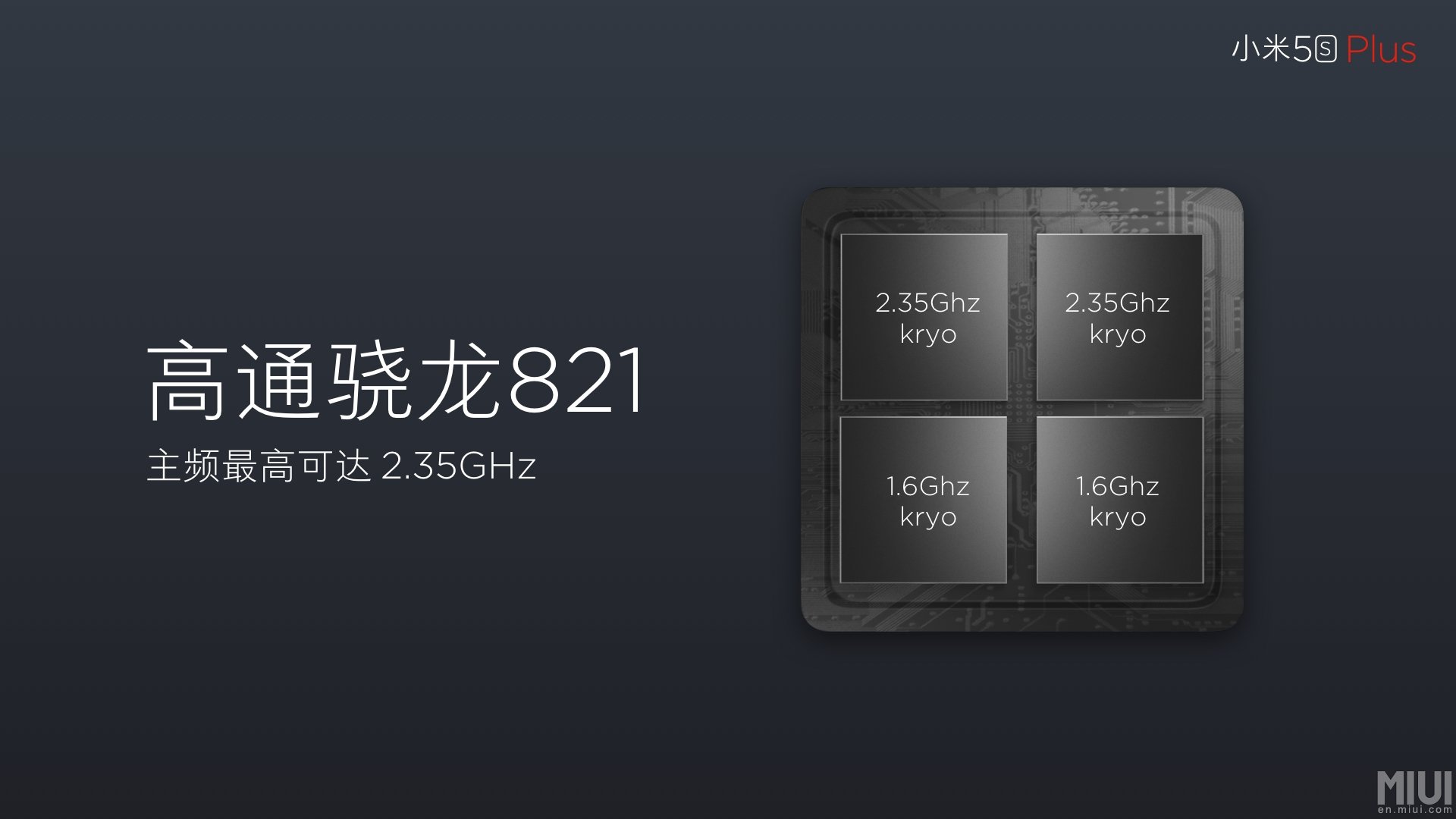 Xiaomi mi 5s plus snapdragon 821