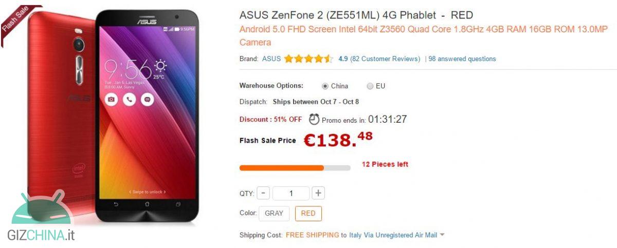 Asus Zenfone 2 Red Gearbest
