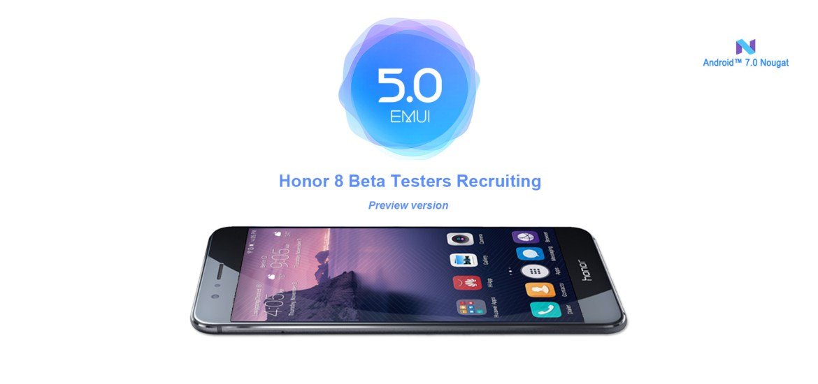 honor 8 android 7 nougat emui 5 beta test