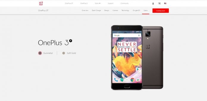 OnePlus 3T specifiche leaked