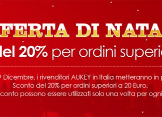 aukey promozione amazon natale