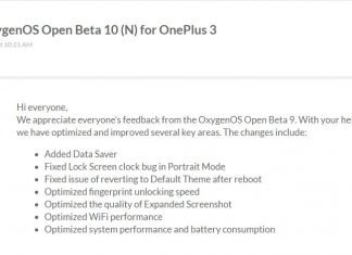 OnePlus 3 OxygenOS Open Beta 10