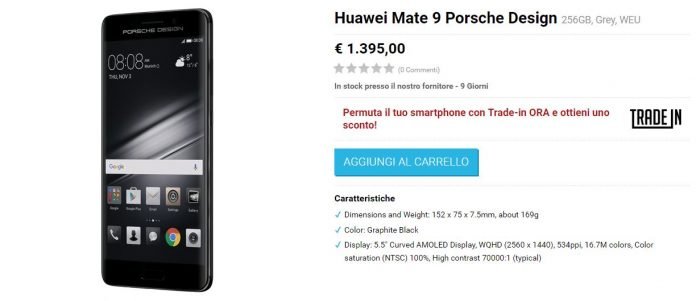 Huawei Mate 9 Porsche Design vMall