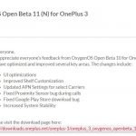 OnePlus 3 OxygenOS Open Beta 11