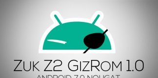 ZUK Z2 GizROM 1.0 Nougat