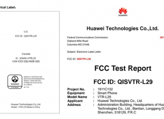 huawei p10 certificazione fcc batteria