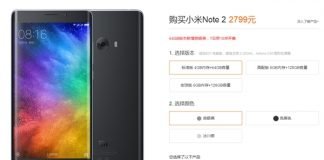 Xiaomi Mi Note 2 silver black