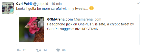 Carl Pei OnePlus 5 jack audio