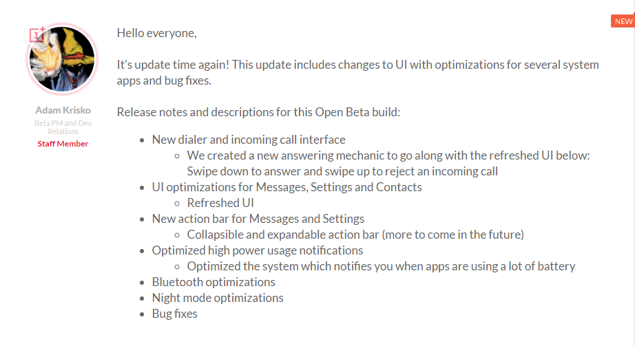 OnePlus 3T Open Beta 6