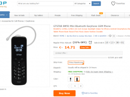 Auricolare Bluetooth GSM TomTop