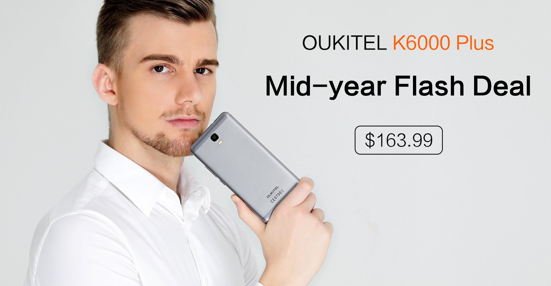 OUKITEL K6000 Plus mid year flash sale Aliexpress