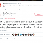 OnePlus 5 jelly scrolling effetto ottico 1